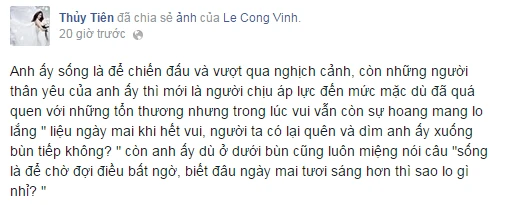 Thủy Tiên muốn khóc theo Công Vinh sau thất bại của tuyển VN