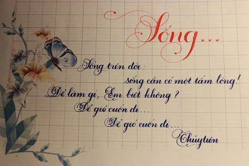 Ấn tượng nữ sinh viên ĐH Công đoàn viết chữ đẹp như in ảnh 2