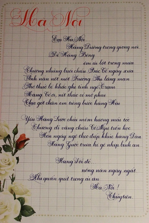 Ấn tượng nữ sinh viên ĐH Công đoàn viết chữ đẹp như in ảnh 3