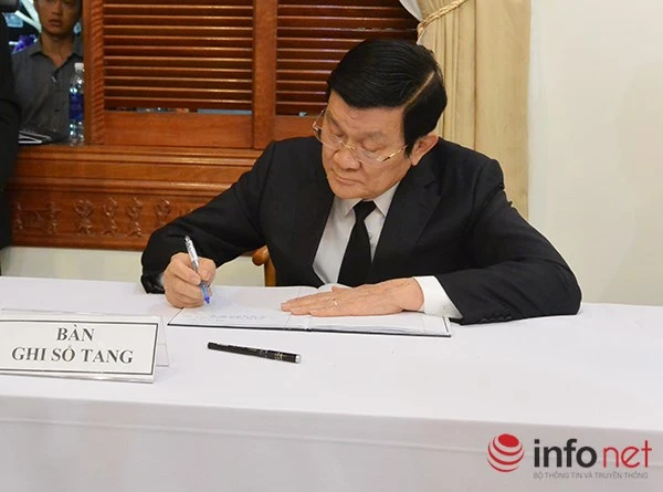 Chủ tịch nước Trương Tấn Sang tiễn biệt ông Nguyễn Bá Thanh ảnh 4