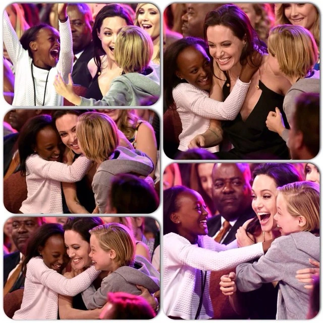 Hình ảnh đẹp của mẹ con Angelina Jolie tại Kids' Choice Awards 2015 ảnh 5