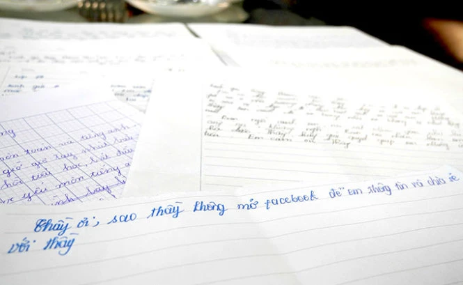 Những trang tâm sự của các học sinh gửi đến thầy cô