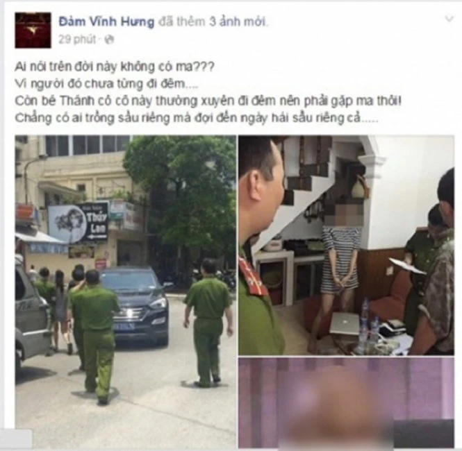 Hình ảnh xuất hiện đầu tiên trên trang cá nhân của ca sĩ Đàm Vĩnh Hưng