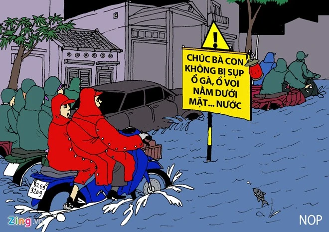 Hí họa kẹt xe, ngập nước lịch sử ở Sài Gòn 