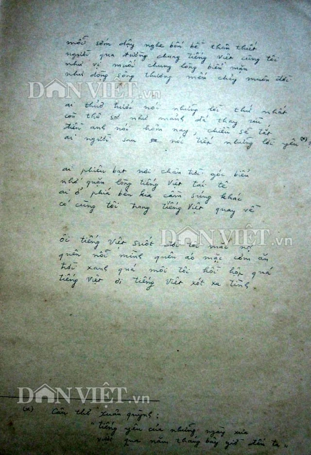 doc quyen: tiet lo ban thao bai tho “tieng viet” cua luu quang vu hinh anh 5