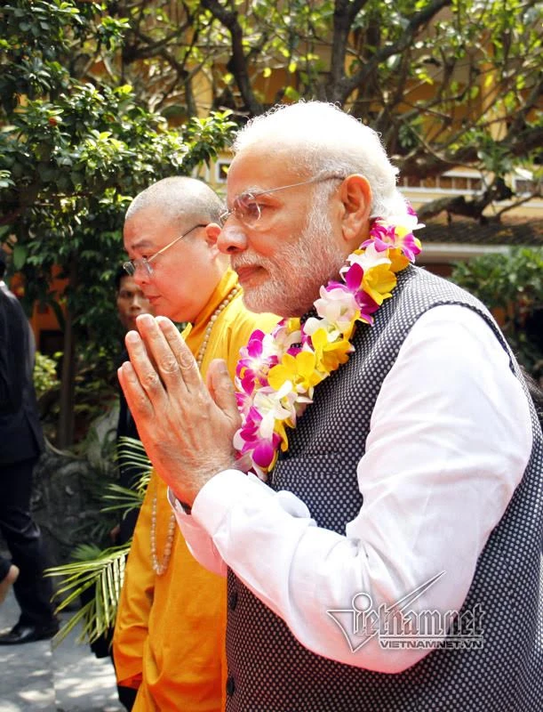 Thủ tướng Narendra Modi, Thủ tướng Ấn Độ, Thủ tướng Ấn Độ thăm VN, chùa Quán Sứ