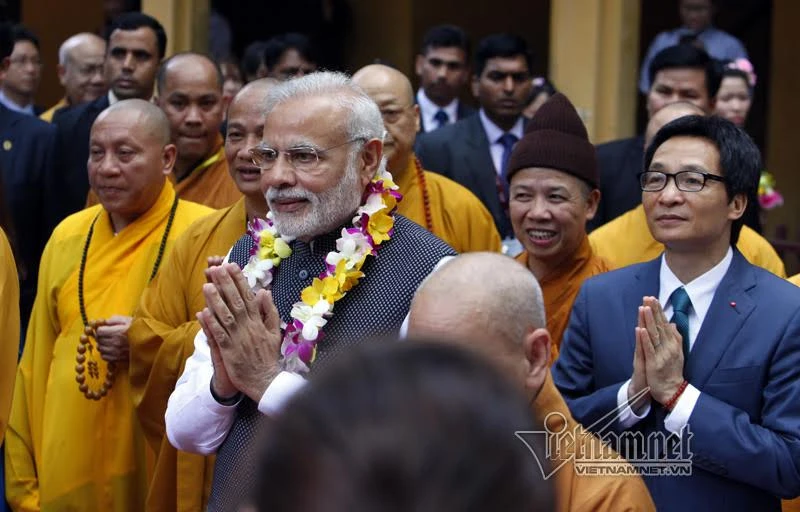 Thủ tướng Narendra Modi, Thủ tướng Ấn Độ, Thủ tướng Ấn Độ thăm VN, chùa Quán Sứ