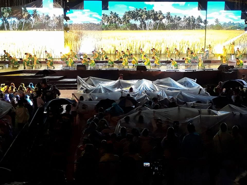 Nghệ sĩ và khán giả đội mưa xem live show Việt Hương ảnh 1