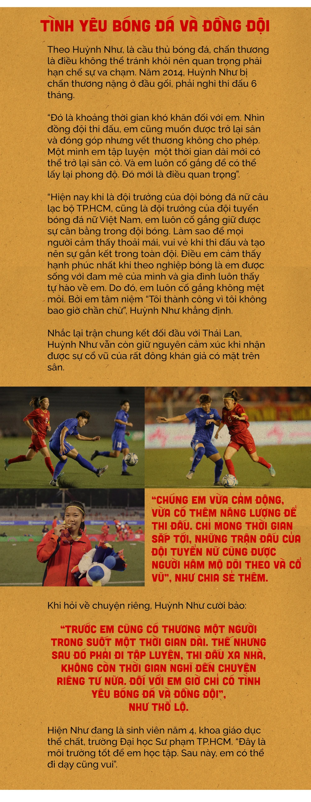 Nữ cầu thủ Huỳnh Như: Bóng đá là tình yêu của tôi ảnh 4