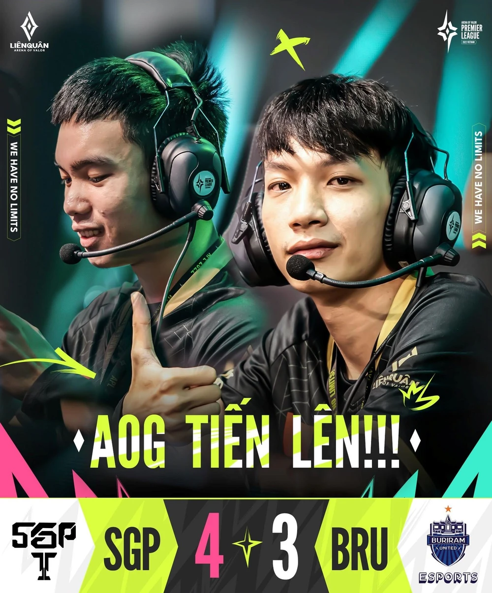 SGP xuất sắc vượt qua BRU để vào chung kết nhánh thua. Ảnh: CTLQ SGP xuất sắc vượt qua BRU để vào chung kết nhánh thua. Ảnh: CTLQ