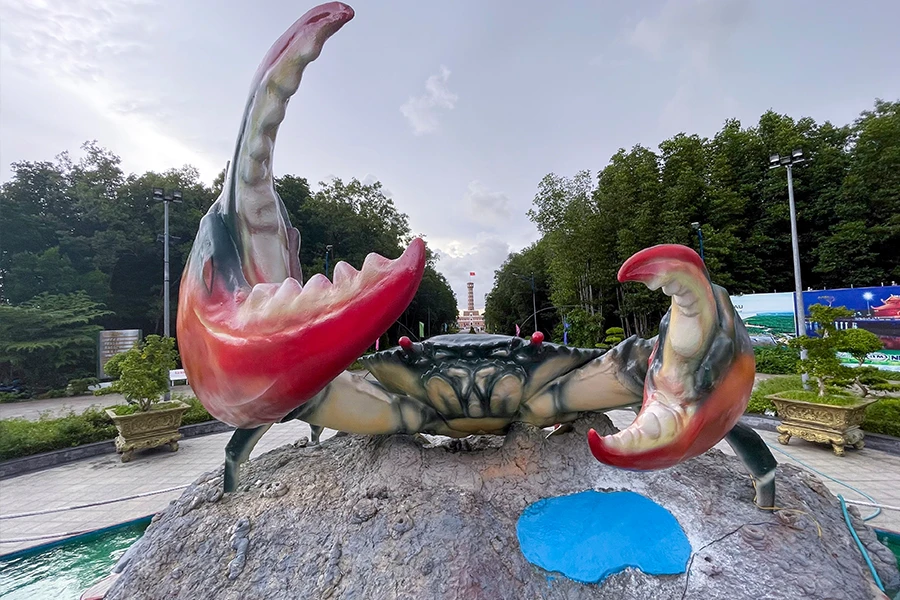 Khu du lịch Đất Mũi, nơi đặt cột mốc tọa độ GPS 0001 (cây số 0) và là điểm cuối cùng của đường Hồ Chí Minh. Ảnh: TL