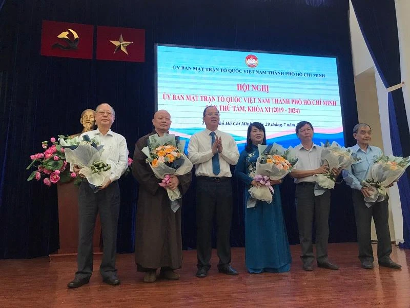 Hội nghị cũng tiến hành hiệp thương bổ sung nhân sự một số Ủy viên Ủy ban MTTQ Việt Nam TP.HCM. Ảnh: THANH TUYỀN