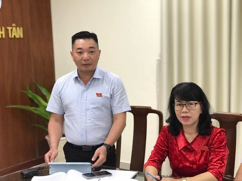 Trưởng ban Kinh tế- Ngân sách, HĐND TP Lê Trương Hải Hiếu yêu cầu quận Bình Tân rà soát lại các dự án dang dở. Ảnh: THANH TUYỀN