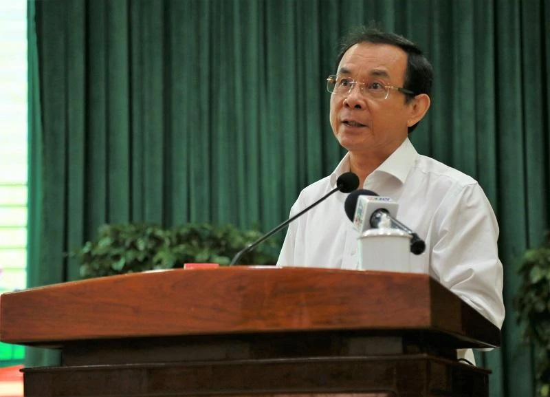 Bí thư Thành ủy TP.HCM Nguyễn Văn Nên cho rằng, HĐND cần giám sát kịp thời, sâu sát hơn với thực tế vì nhiều nội dung HĐND giám sát ngay, kịp thời thì sẽ không gây hậu quả nặng nề. Ảnh: THANH TUYỀN