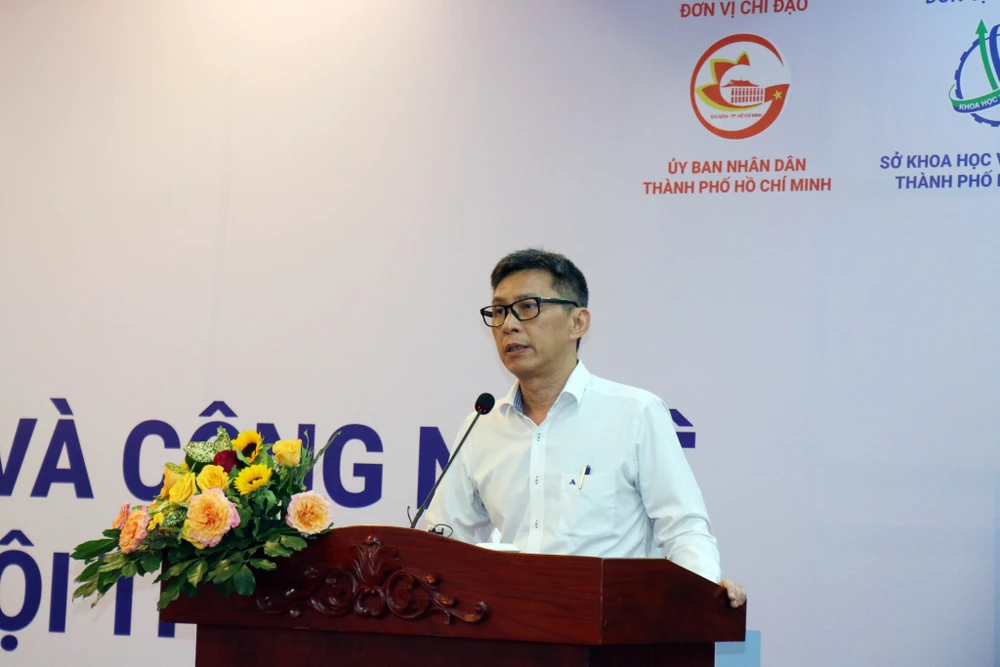 Giám đốc Sở KH&CN TP Nguyễn Việt Dũng nêu nhiều thách thức với hoạt động khoa học - công nghệ của TP.HCM