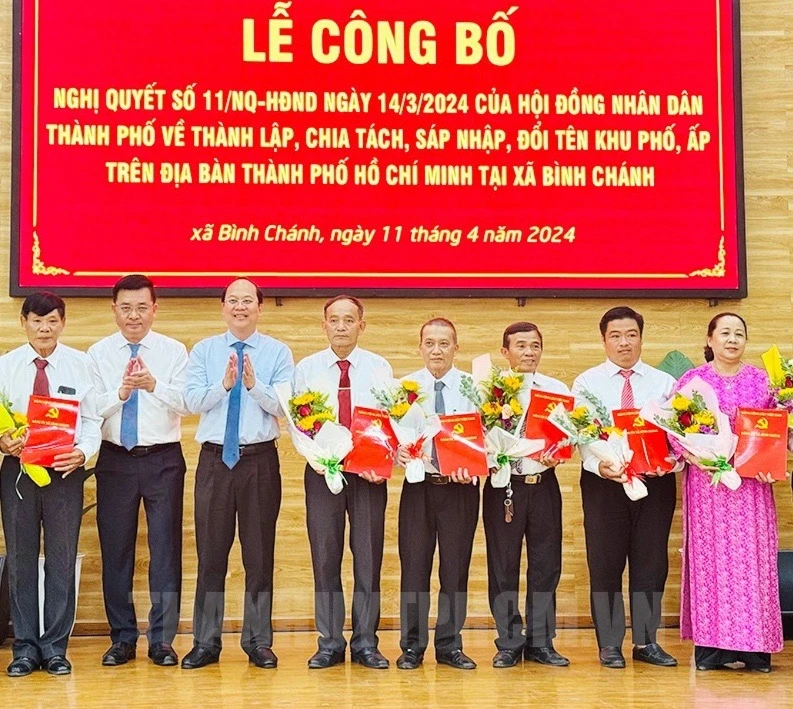 TP.HCM: Việc đặt tên mới cho khu phố, ấp mới phải phù hợp lịch sử, nguyện vọng của dân-xep-khu-pho-ap-binh-chanh.jpg