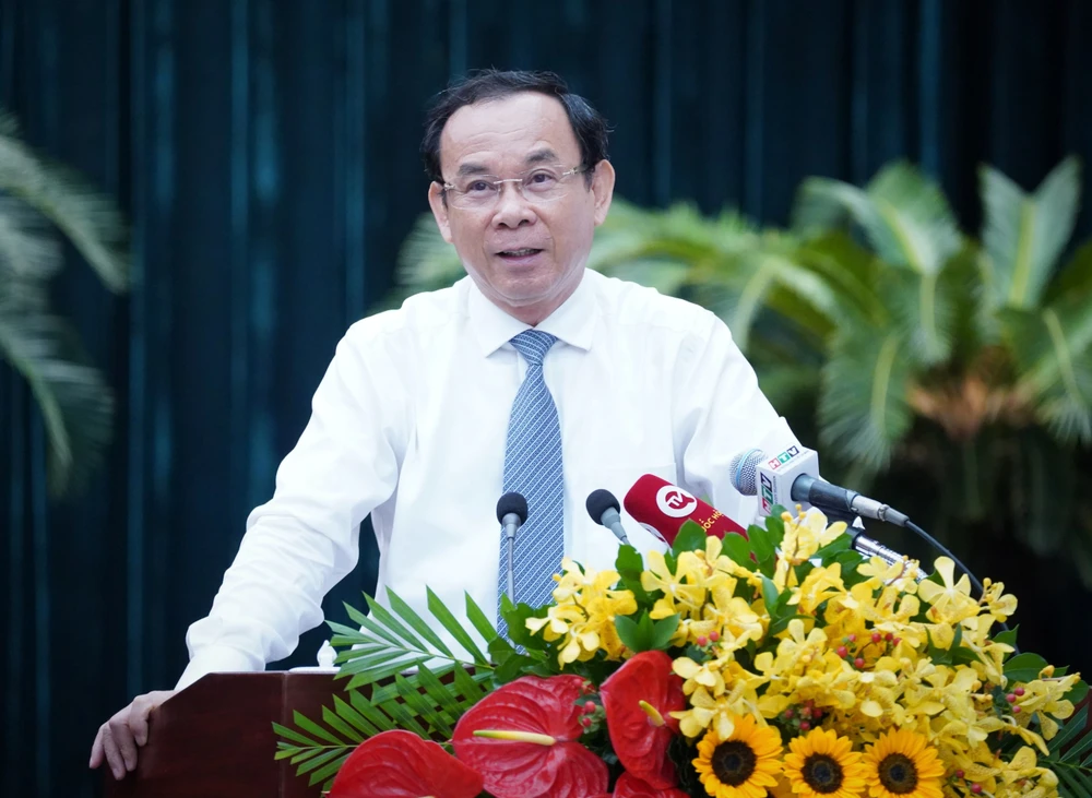Bí thư Thành ủy TP.HCM Nguyễn Văn Nên đã có phát biểu định hướng.-bi-thu-nguyen-van-nen-phan-cap-tphcm.jpg