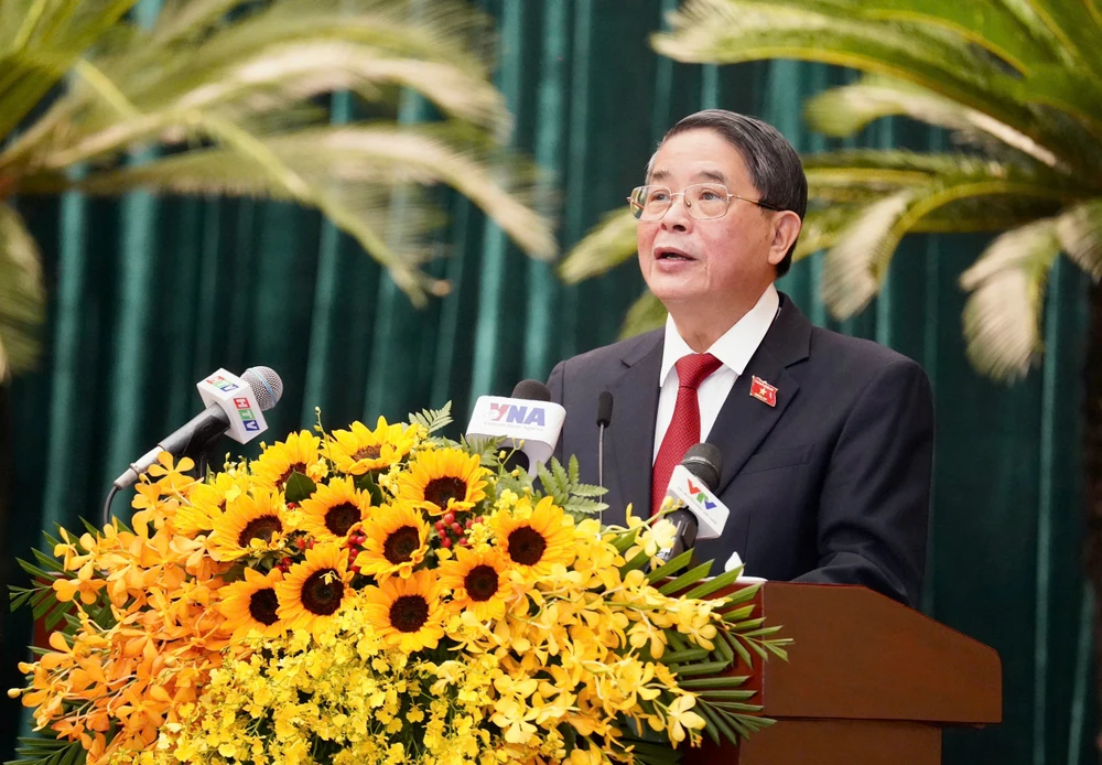 Phó Chủ tịch Quốc hội Nguyễn Đức Hải cho rằng, trong kỷ nguyên mới, TP.HCM tiếp tục giữ vai trò là đầu tàu kinh tế. Ảnh: THUẬN VĂN
