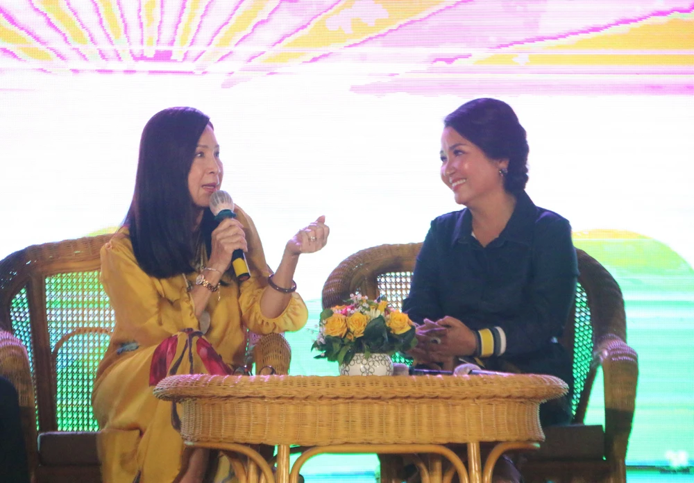 Nghệ sĩ Kim Xuân chia sẻ nhà là nơi ẩn trú, nguồn động lực, sự tiếp sức. Ảnh: THẢO PHƯƠNG