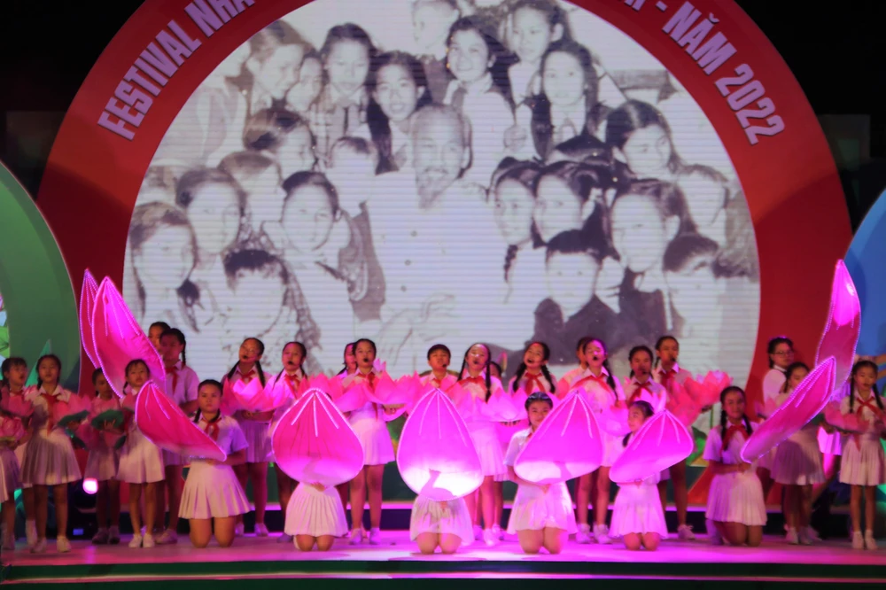 Festival Nhà Thiếu nhi khuyến khích các em học tập, rèn luyện, phát triển toàn diện về đức, trí, thể, mỹ. Ảnh: THẢO PHƯƠNG