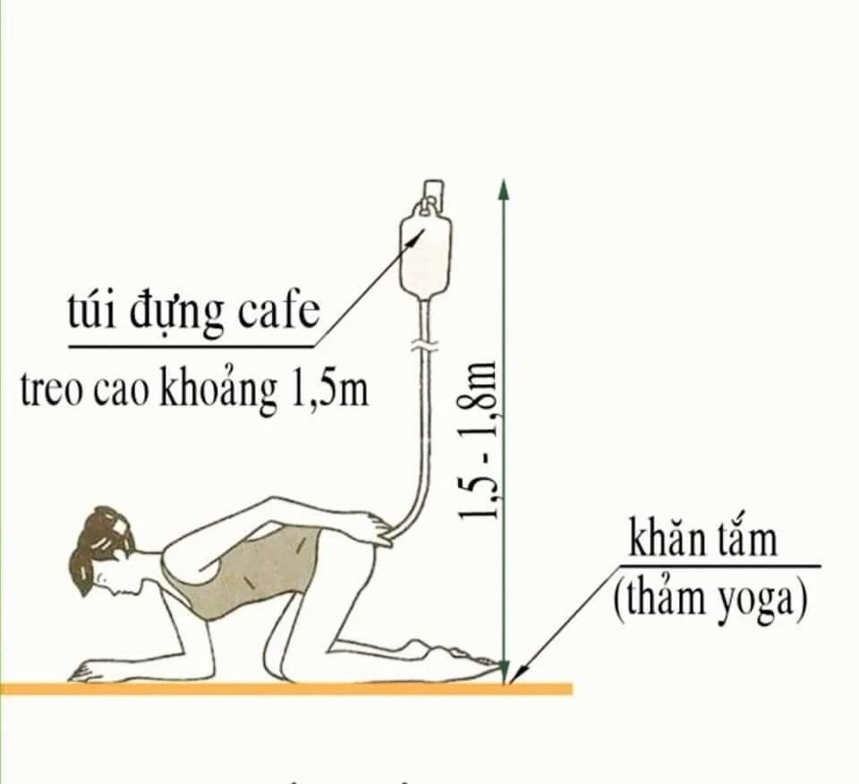 Phương pháp thụt tháo đại tràng bằng cà phê được lan truyền trên mạng. Ảnh minh họa