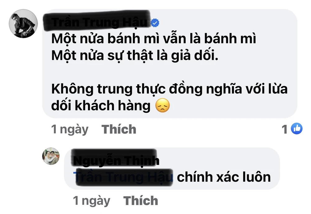 Người dùng mạng xã hội chia sẻ: Trung thực là đức tính quan trọng khi làm nghề. Ảnh: Chụp màn hình Người dùng mạng xã hội chia sẻ: Trung thực là đức tính quan trọng khi làm nghề. Ảnh: Chụp màn hình