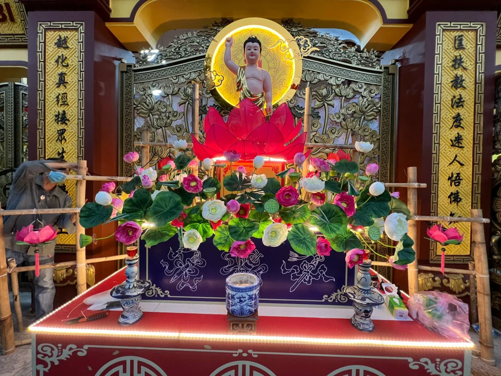 Chùa Khuông Việt (quận Tân Bình, TP.HCM). Ảnh: QUỐC HƯƠNG.