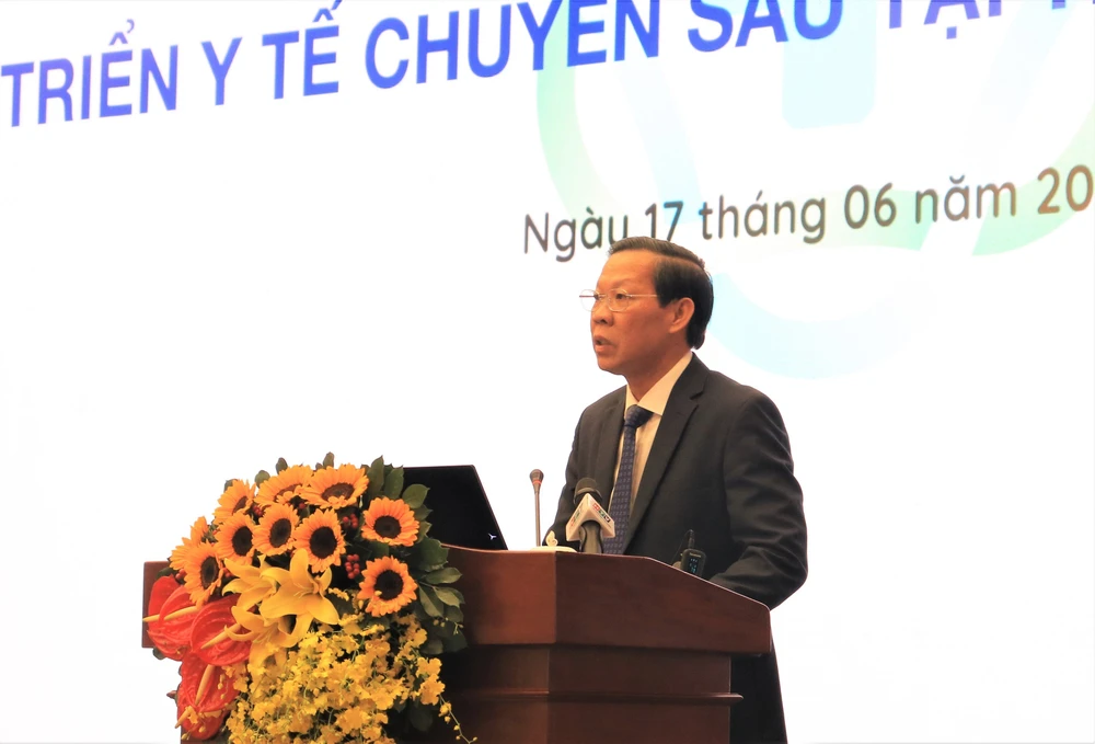 Ông Phan Văn Mãi phát biểu chỉ đạo tạo hội nghị. ẢNH: VÕ THƠ