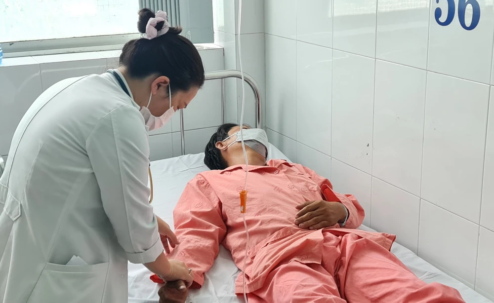 Một trong số bốn bệnh nhân điều trị tại Bệnh viện Chợ Rẫy. Ảnh: BVCC