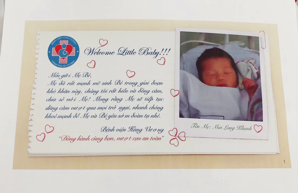 Bức hình tiếp thêm động lực cho chị Mai Lang Khanh. Ảnh: NVCC