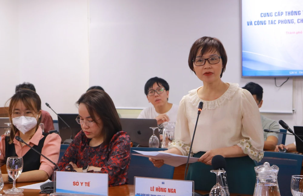 Bà Lê Hồng Nga, Phó giám đốc HCDC. Ảnh: VÕ THƠ