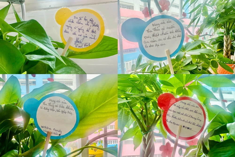 Những điều ước của trẻ em tại Làng Hòa Bình tuy giản đơn nhưng chứa đựng nhiều ý nghĩa. Ảnh: THẢO PHƯƠNG