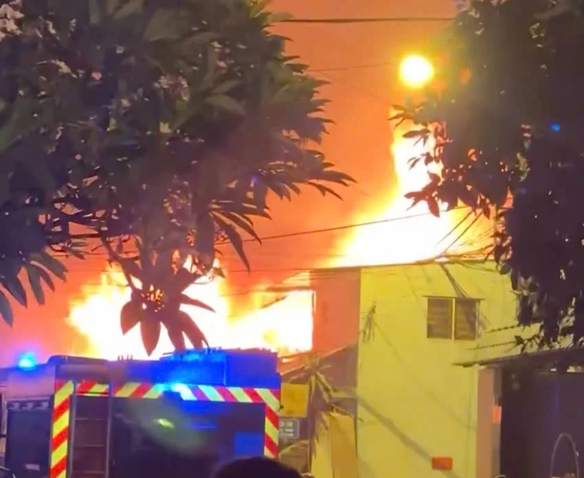 Vụ cháy nhà ở quận 8