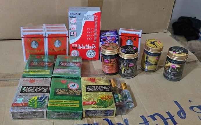 Dầu gió Con Ó giả