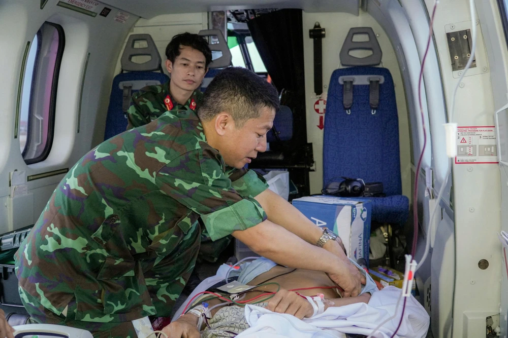 bệnh nhân bị tai nạn lao động, chấn thương nặng