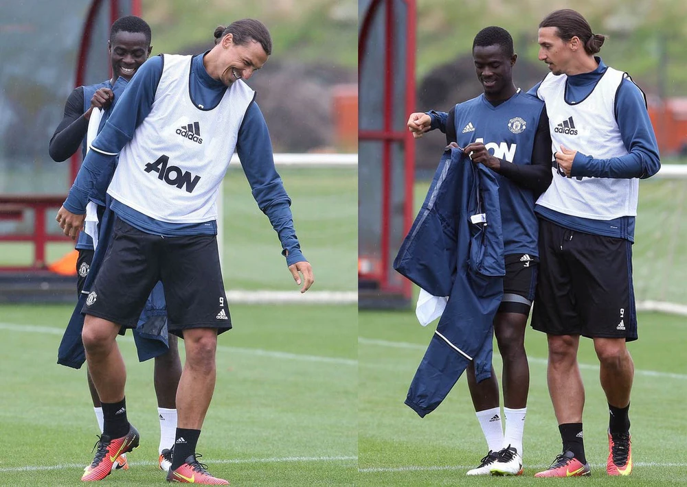 Zlatan Ibrahimovic và buổi tập đầu tiên trong màu áo Quỷ đỏ ảnh 2