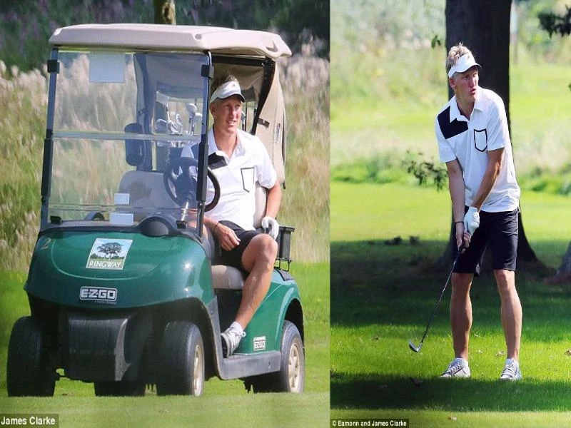 Bastian Schweinsteiger chơi golf 