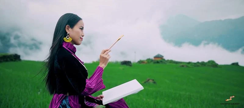 Sèn Hoàng Mỹ Lam trong MV. Ảnh: TV