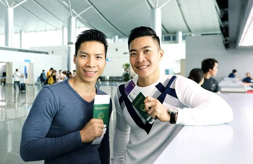 Hai anh em Quốc Cơ- Quốc Nghiệp. Ảnh: HB Hai anh em Quốc Cơ- Quốc Nghiệp. Ảnh: HB