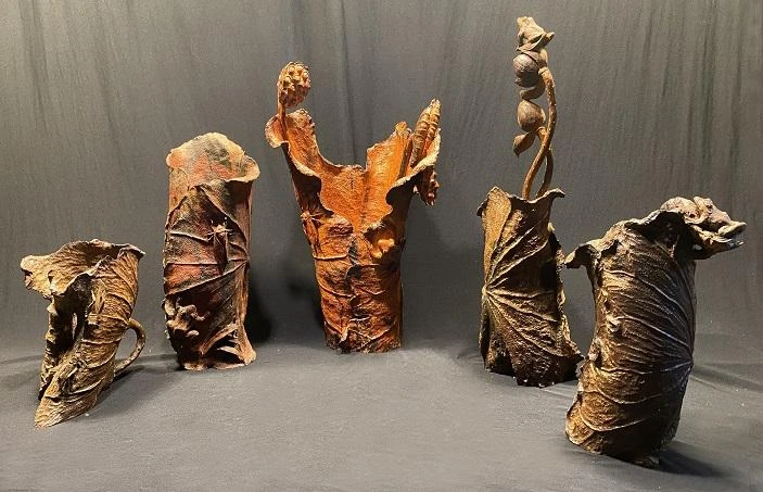 Tác phẩm 'Bộ lọ lá sen' - Giải Ba thuộc bộ giải thưởng Sản phẩm ứng dụng.