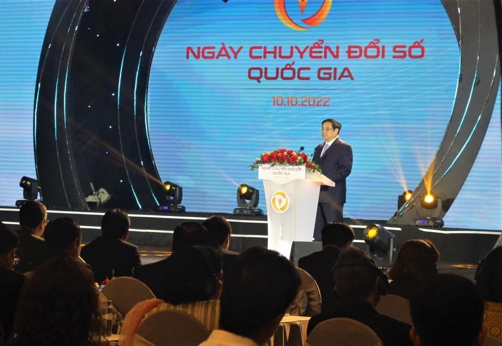 Thủ tướng phát biểu tại sự kiện. Ảnh: VT Thủ tướng phát biểu tại sự kiện. Ảnh: VT