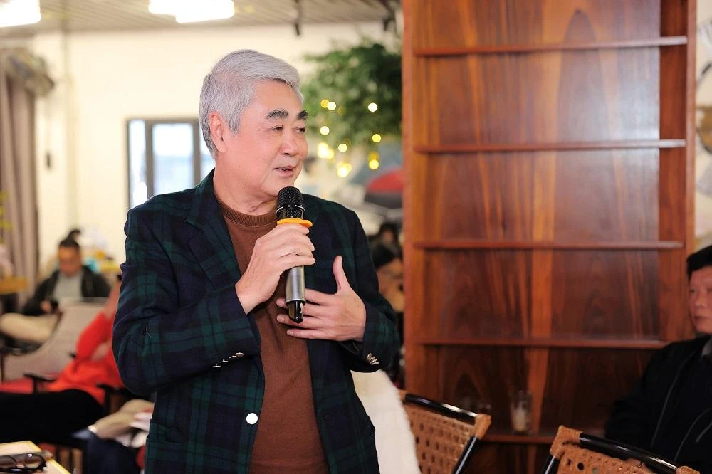 NSND Quang Thọ nhận xét về học trò. Ảnh: HÒA NGUYỄN NSND Quang Thọ nhận xét về học trò. Ảnh: HÒA NGUYỄN