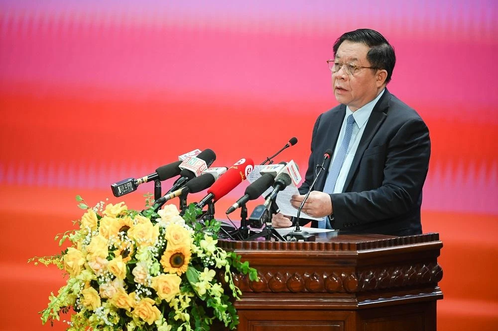 Ông Nguyễn Trọng Nghĩa, Bí thư Trung ương Đảng, Trưởng ban Tuyên giáo Trung ương phát biểu tại hội thảo. Ảnh: QH Ông Nguyễn Trọng Nghĩa, Bí thư Trung ương Đảng, Trưởng ban Tuyên giáo Trung ương phát biểu tại hội thảo. Ảnh: QH