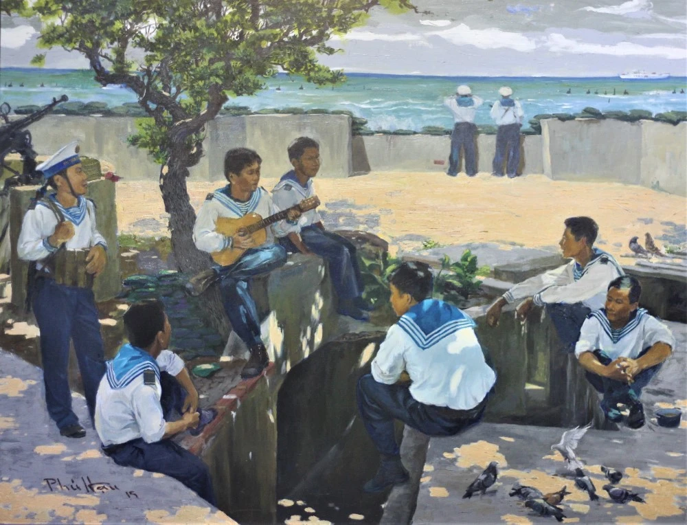 Bức họa của một họa sĩ Việt Nam.