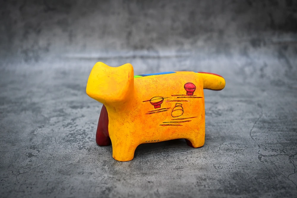 Tác phẩm của họa sĩ Lê Thiết Cương.