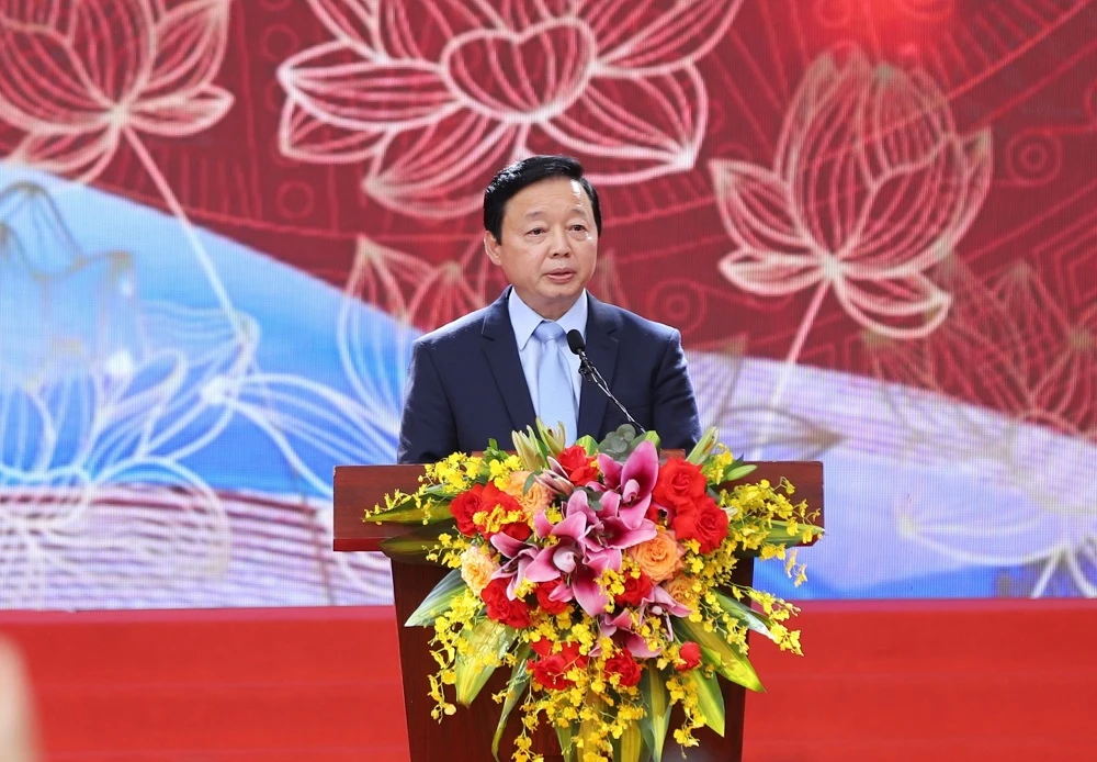 Phó Thủ tướng Chính phủ Trần Hồng Hà phát biểu tại lễ bế mạc. Ảnh: VT Phó Thủ tướng Chính phủ Trần Hồng Hà phát biểu tại lễ bế mạc. Ảnh: VT