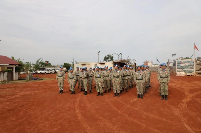 Cán bộ nhân viên của BVDC2.4 tham dự buổi lễ