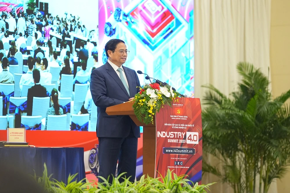Thủ tướng Chính phủ Phạm Minh Chính nhấn mạnh, chúng ta đang sống trong một kỷ nguyên mà khoa học công nghệ phát triển như vũ bão. Ảnh: BTC.