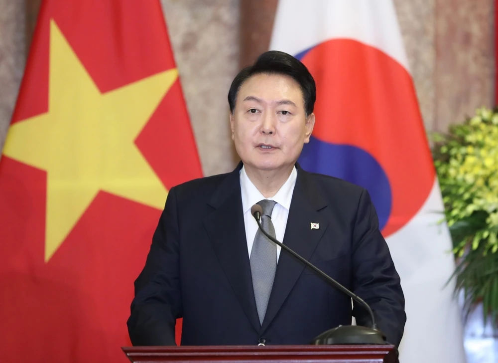 Tổng thống Hàn Quốc cho biết, hai bên nhất trí tăng cường hợp tác chiến lược trong lĩnh vực ngoại giao, an ninh.