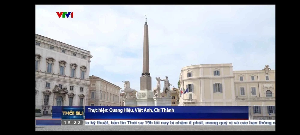 Bản tin thời sự của VTV phát chậm so với thường lệ.